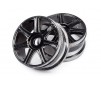 Hb Edge Wheel (Black Chrome/2Pcs)