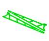 Side plates, wheelie bar, green (aluminum) (2)