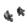Steering blocks, 6061-T6 aluminum (dark titanium-anodized) (left & ri