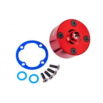 Carrier, differential (aluminum, red-anodized)/ differential bushing/