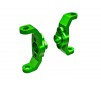 Caster blocks, 6061-T6 aluminum (green-anodized) (left & right)