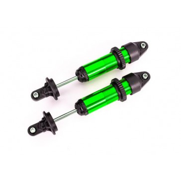 Shocks, GTX, medium (aluminum, green-anodized) (fully assembled w/o s