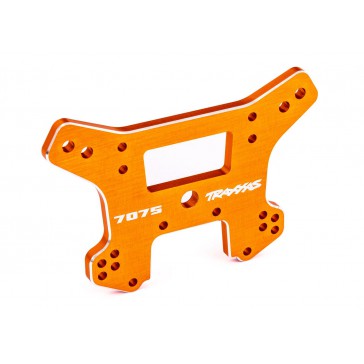 Shock tower, front, 7075-T6 aluminum (orange-anodized) (fits Sledge)