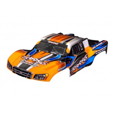 Body, Slash 4X4 (also fits Slash VXL & Slash 2WD), orange & blue (pai