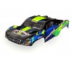 Body, Slash VXL 2WD (also fits Slash 4X4), green & blue (painted, dec