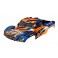 Body, Slash 2WD (also fits Slash VXL & Slash 4X4), orange & blue (pai