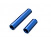 Driveshafts, center, female, 6061-T6 aluminum (blue-anodized) (front