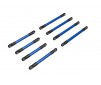 Suspension link set, 6061-T6 aluminum (blue-anodized) (includes 5x53m