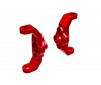 Caster blocks, 6061-T6 aluminum (red-anodized) (left & right)