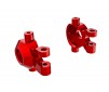 Steering blocks, 6061-T6 aluminum (red-anodized) (left & right)/ 2.5x