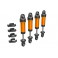 Shocks, GTM, 6061-T6 aluminum (orange-anodized) (fully assembled w/o