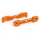 Tie bars, front, 7075-T6 aluminum (orange-anodized) (fits Sledge)