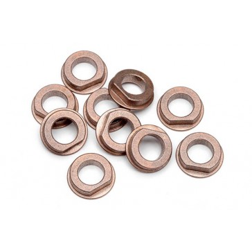 Flanged Metal Bushing 6X10X3Mm (10 Pcs)