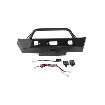 Eon Metal Front Stinger Bumper w/LED for Axial SCX6 JEEP Wrangler JLU