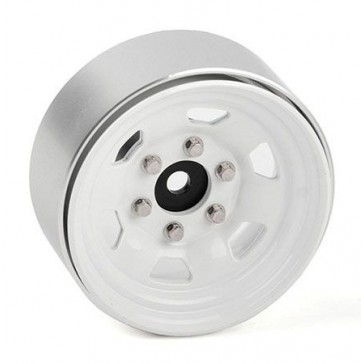 Stamped Steel 1.7 Beadlock SR5 Wheels (White/Black)