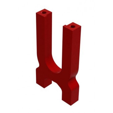 Aluminum Center Diff Holder Red