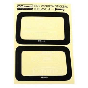 Window Trim Decals for MST 4WD Off-Road Car Kit W/ J4 Jimny