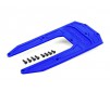 Skidplate, chassis, blue (fits Sledge)