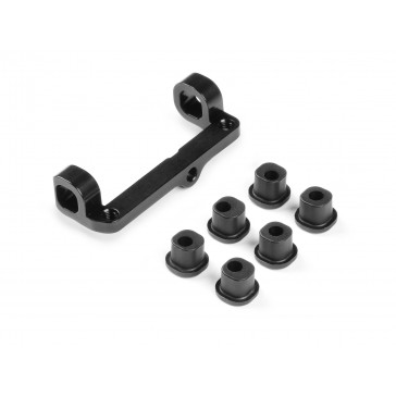 ALU UPPER ARM HOLDER - RIGHT - BLACK - SWISS 7075 T6 - SET