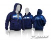 SWEATER HOODED WITH ZIPPER - BLUE (XL)