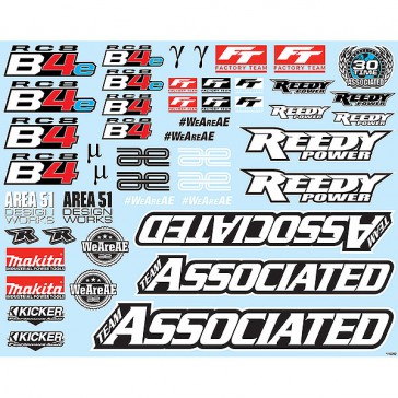 RC8B4 DECAL SHEET