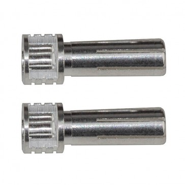 GRIP BULLET CONNECTORS SILVER 5mm x 14mm (2)