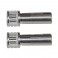 GRIP BULLET CONNECTORS SILVER 5mm x 14mm (2)