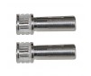 GRIP BULLET CONNECTORS SILVER 5mm x 14mm (2)