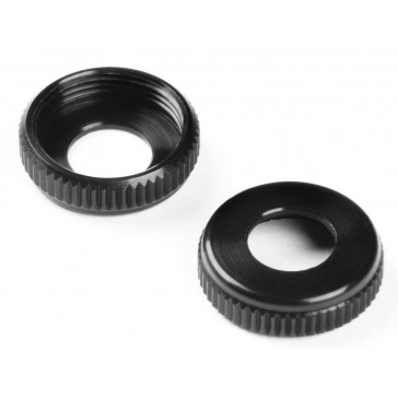 XLP ALU CAP FOR SHOCK BODY - BLACK (2)