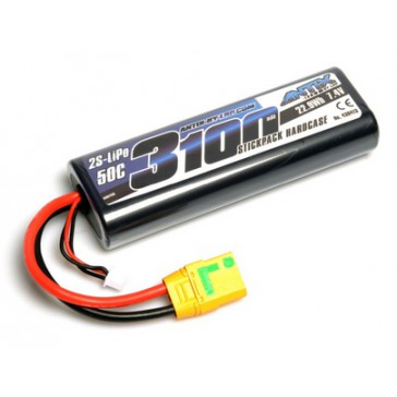 ANTIX 3100 - 7.4V - 50C LiPo Car Stickpack Hardcase - XT90 Plug