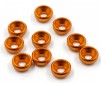 ALU COUNTERSUNK SERVO SHIM - ORANGE (10)