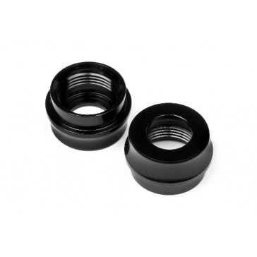 Big Bore Shock Bottom Cap _Black/2Pcs_