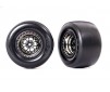 Tires & wheels, assembled, glued (Weld black chrome wheels, Mickey Th