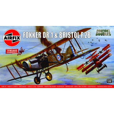 1:72 FOKKER DR1 TRIPLANE & BRISTOL FIGHTER DD (4/23)