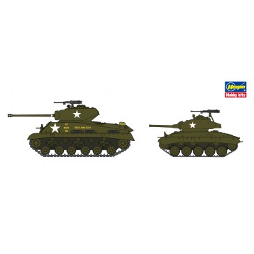 1/72 M4A3E SHERMAN & M24 CHAFFEE 2 KITS 30068 (3/23) *