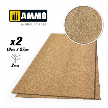 AMMO CREATE CORK FINE GRAIN 2MM 2X