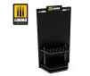 MODULAR SYSTEM SATIN BLACK BRUSH DISPLAY STAND