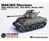 1/72 M4A3E8 SHERMAN TIGER FACE 24TH INFA KOREA 1951