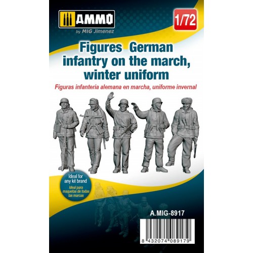 MIG Jimenez 1/72 FIGURES GERMAN INFANTRY MARCH WINTER UNIFORM - MCM Group