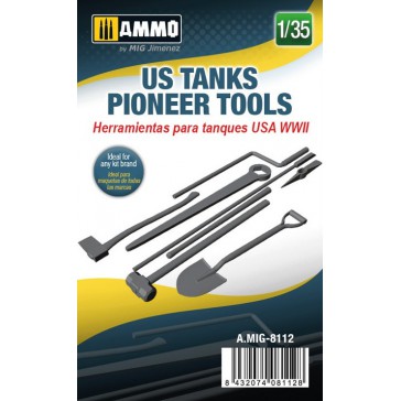 1/35 US WWII TANK PIONEER TOOLS