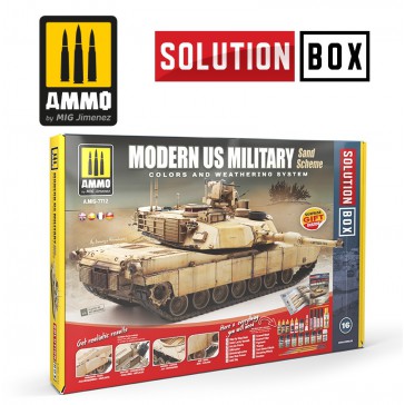 SOLUTION BOX n°16 MODERN US MILITARY SAND SCHEME