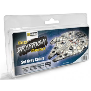 DRYBRUSH SET GREY COLORS 4 JARS (3/23) *