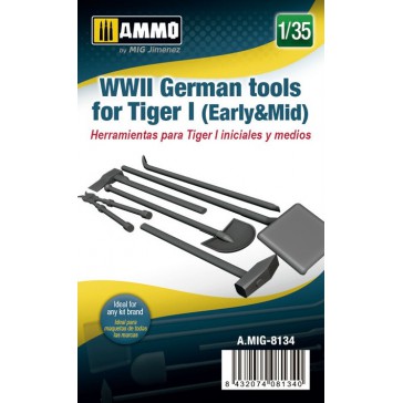 1/35 WWII GERMAN TOOLS FOR TIGER I