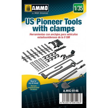 1/35 US PIONEER TOOLS WITH CLAMPS