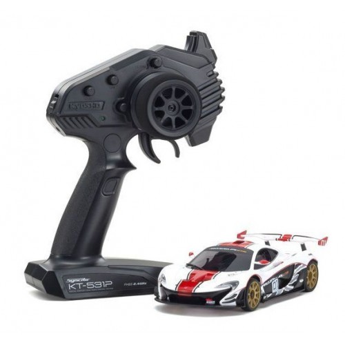 Kyosho Mini-Z RWD McLaren P1 GTR White-Red (W-MM/KT531P) - MCM Group