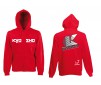 Sweat Capuche Zippe 2022 Rouge (M)