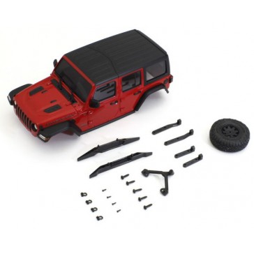 Carrosserie Jeep Wrangler Rubicon Rouge Mini-Z 4X4 MX01