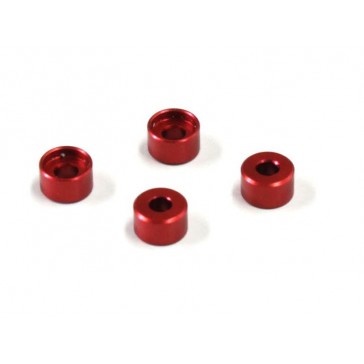 Alu Collar for MZW418 Mini-Z MR03 3.0mm (4) red