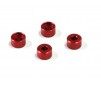 Alu Collar for MZW418 Mini-Z MR03 3.0mm (4) red