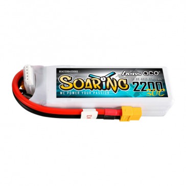 Soaring LiPo 4S 14.8V-2200-30C (XT60) 107x34x27mm 215g